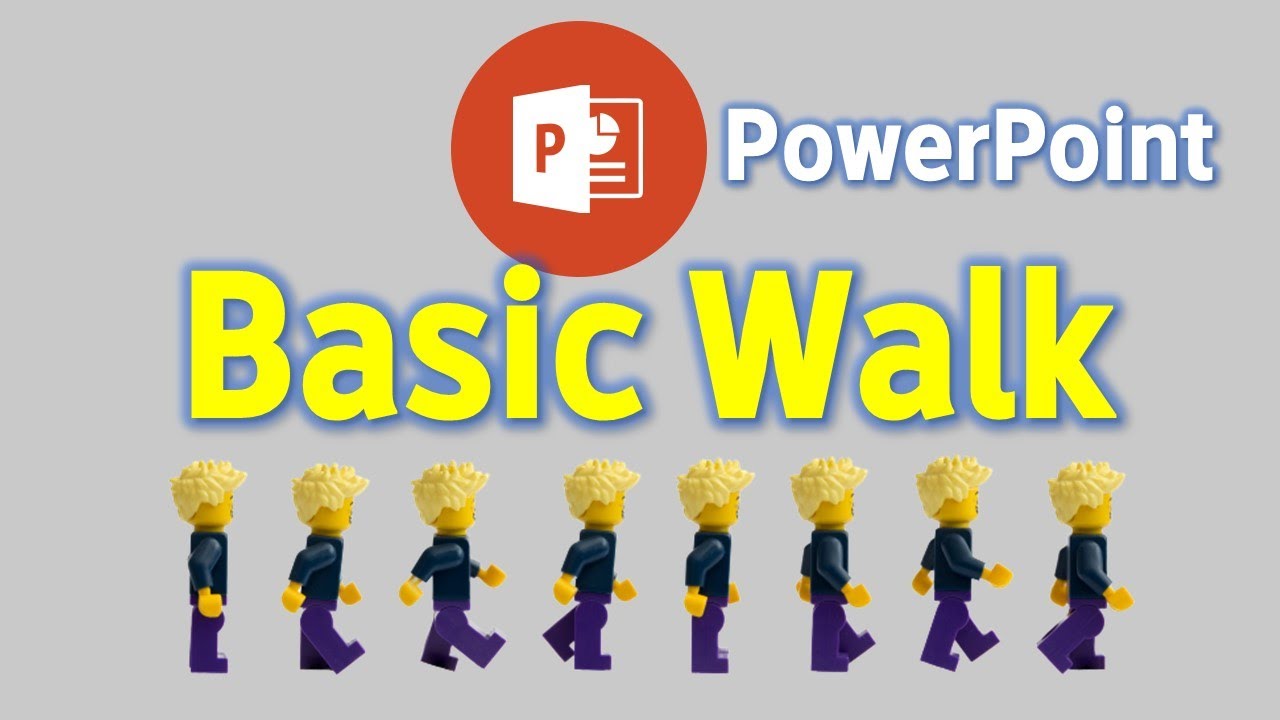PowerPoint การทำเอนิเมชั่นคนเดินแบบพื้นฐาน