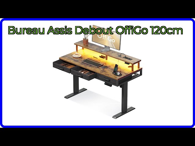 OffiGo Bureau Assis Debout, 1 Pièce Plateau, 120 x 60 cm Bureau Debout OffiGo Bureau Assis Debout, 1 Pièce Plateau, 120 x 60 cm Bureau Debout