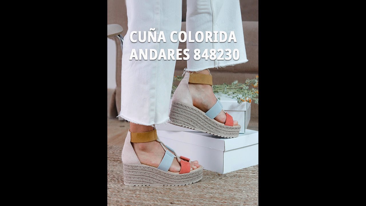 Cuña colorida con cordones Andares 848230 (Vertical video) | Catchalot -  YouTube