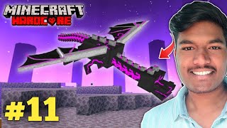 Ender Dragon fight in Minecraft PE Hardcore Servival series EP 11 hindi