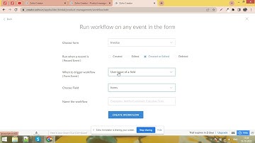 Subform, Calculation in subform, create and send record template in zoho creator using deluge script