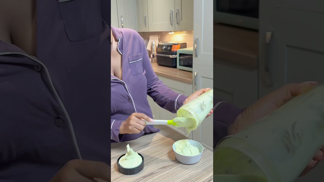 Avocado hair mask on my 5 year old type 4 hair for growth. 