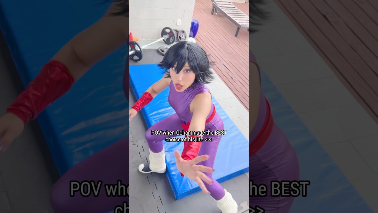 Gohan understood the assignment 😳 #anime #cosplay #dragonball #youtubeshorts