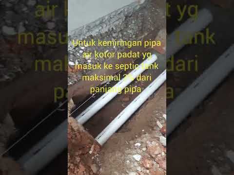 Video: Apa kemiringan untuk pipa pembuangan?