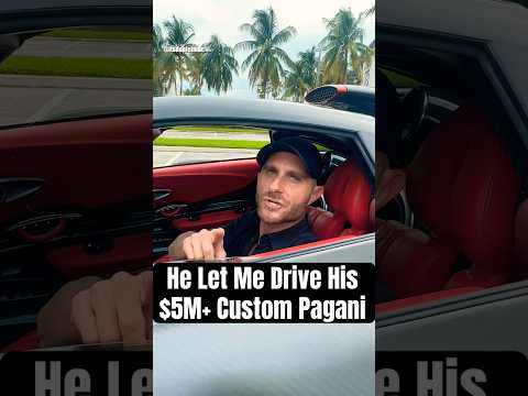 Stranger Let Me Drive Around In His 5M Pagani Hypercar 
