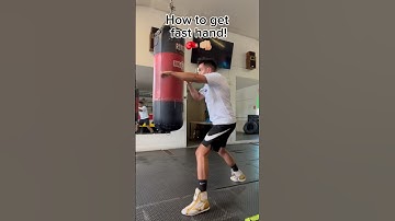 How to get fast hands! 🥊💨 #shorts #boxing