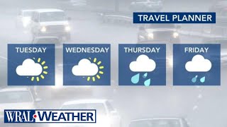 North Carolina Forecast: Highs near freezing, flurries possible, chances for snow Christmas weekend