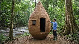 Survival: Building a Shelter in the Middle of the Jungle from Mud