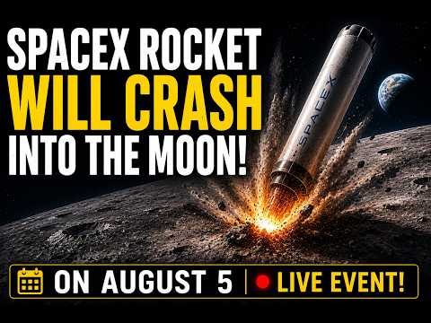 SpaceX Rocket Will Crash Into the Moon… And Scientists Are Excited 🌙🚀