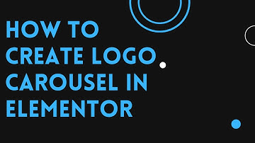 How to create logo carousel using Elementor in WordPress | D-Tech Tv