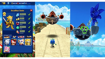 Sonic Dash - All Sonic Characters: Excalibur, Slugger Sonic, Baby, Teen Sonic, Elf, Metal Sonic