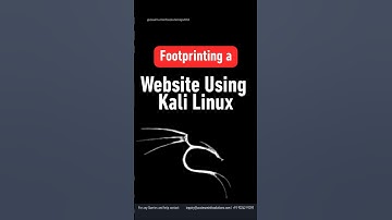Footprinting a Website Using Kali Linux | Ethical Hacking for Beginners #ethicalhacking #hackingtips