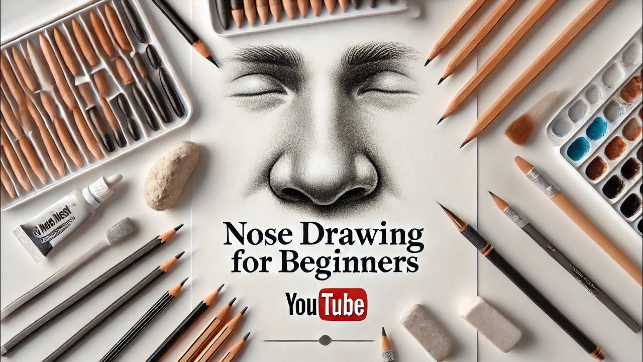 Nose drawing for beginners||step by step tutorial ||Artist pooja Prajapat 