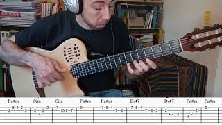 Las quimeras - Tutorial con tablatura para guitarra - Introducciòn (punteo) - Los Cantores del Alba