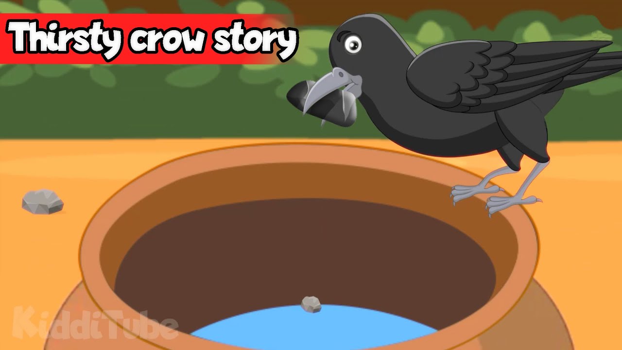 Thirsty crow | The Thirsty crow | Thirsty crow Story In English ...