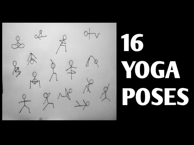 how to draw yoga poses I how to draw yoga poses easy I how to draw yoga  poses with names - YouTube