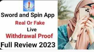 Sword and Spin App Earning application full information withdraw from easy paisa Jazz cash screenshot 1