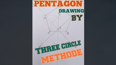 Pentagon by three circle methode