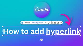 How to add hyperlink in Canva