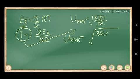 The RMS velocity of one mole of a mono atomic gas...