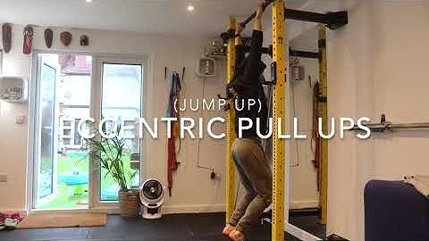 Eccentric Pull Ups Jump up with Patrick MoJo PT - Exercise Library