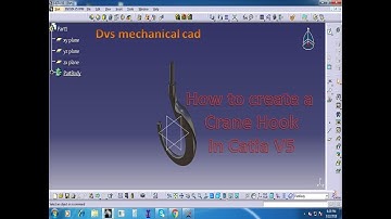 how to draw a crane hook in catia V5 || crane hook || catia v5||