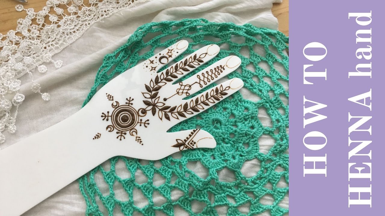 HOW TO henna HAND / Авторский узор МЕХЕНДИ на руке - YouTube