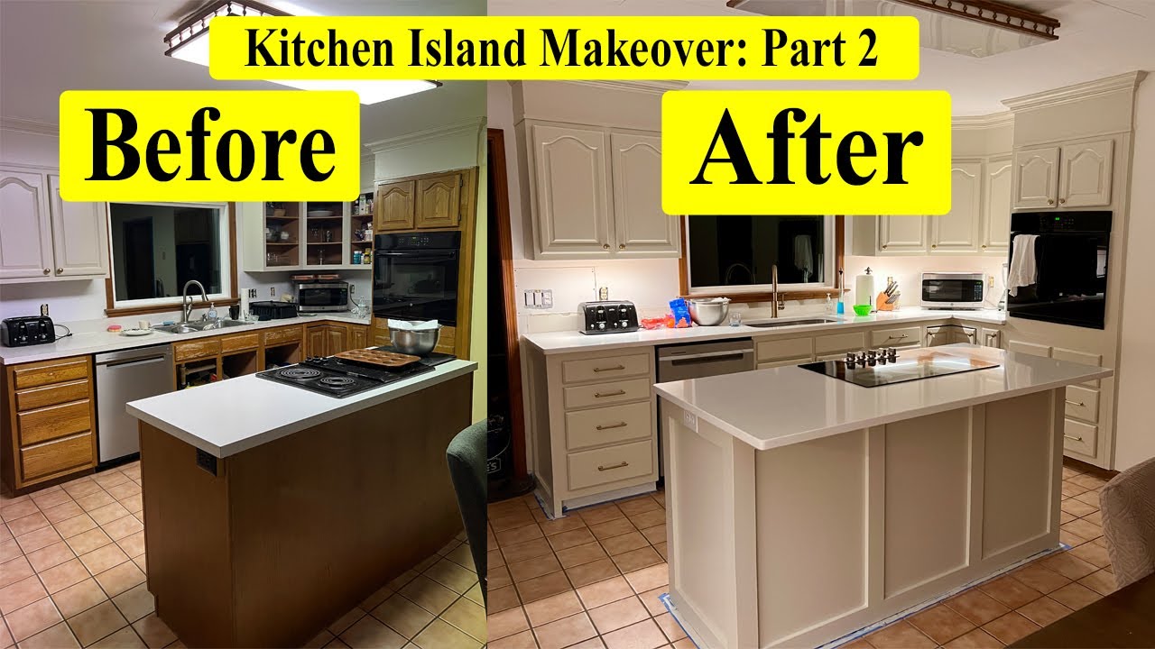 Преображение кухонного острова (Часть 2) 🔨 | Ремонт пола и перестановка шкафов