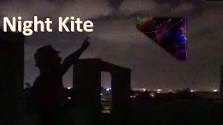 How to fly a kite at night sky