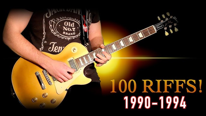 Glæd dig Giftig stadig 100 Riffs - Greatest Rock Guitar Riffs Of The 1990's (1995-1999) - YouTube