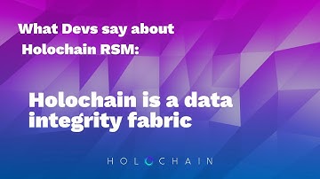 Holochain is a data integrity fabric