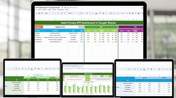 Data Privacy KPI Dashboard in Google Sheets