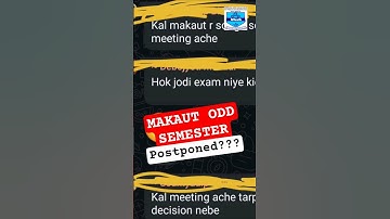 MAKAUT ODD SEMESTER will not be POSTPONED⁉️#makaut #makautsemester #shorts