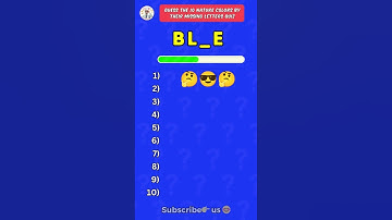 Raad de 10 kleuren van de natuur door de ontbrekende letters te raden!