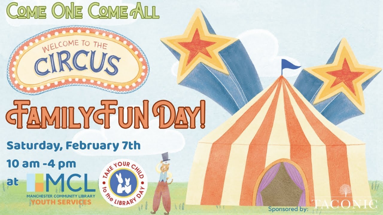 Video Announcement - Family Fun Day at Manchester Community Library on February 7th