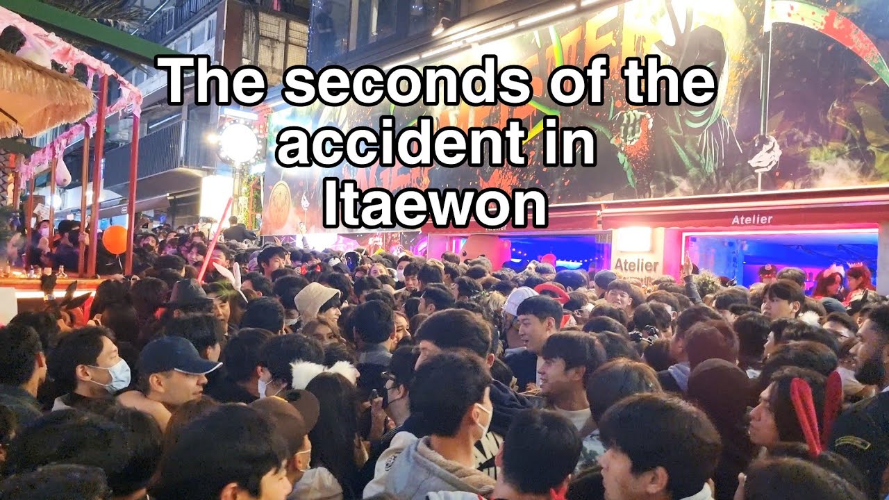 [4K] Seconds before the accident at Halloween Itaewon 2022-Condolences to the family and victims