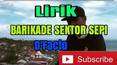 Lirik Puisi || Barikade Sektor Sepi || by D