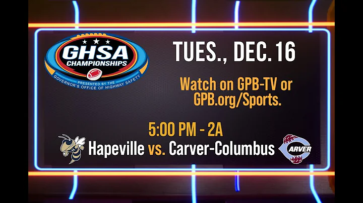 2025 GHSA 2A Football Championship: Hapeville Charter vs. Carver-Columbus
