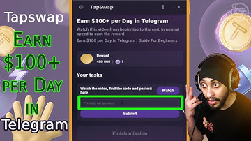 Tapswap | Earn $100+ per Day in Telegram | Tapswap Code | Guide For Beginners