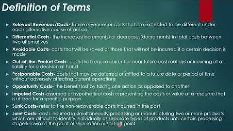 (Re-uploaded) ARW MAS - RELEVANT COSTING AND DIFFERENTIAL ANALYSIS (PART 1)