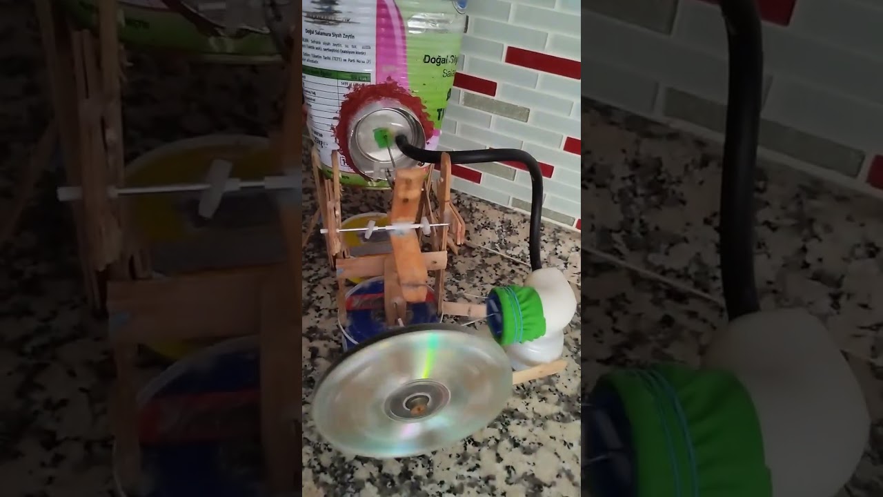 Stirling motor farklı mekanizma --23-- 