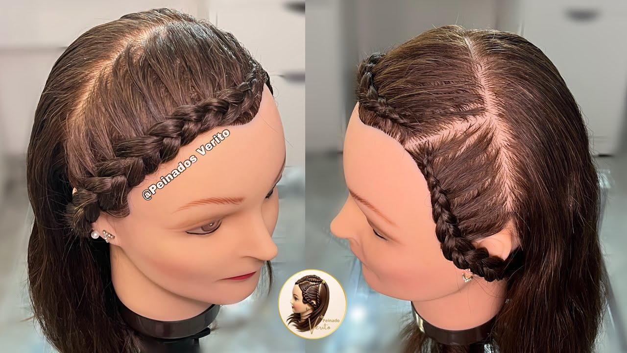 Peinados trenzas de frente 