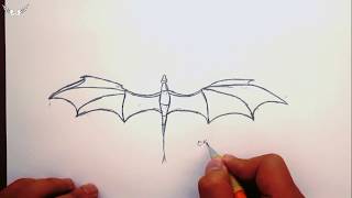 Ekt - Karakalem Çok Kolay Adım Adım Ejderha Çizimi