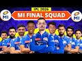IPL 2026 Mumbai Indians Full Final Squad MI Team 2026 Players List MI 2026 Squad 