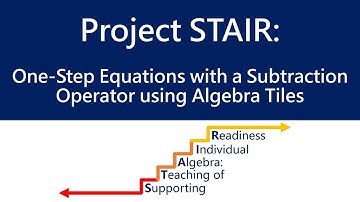 One-Step Equations - Part 6 ‖ Introduction to Equations ‖ Grade 6 ‖ Project STAIR