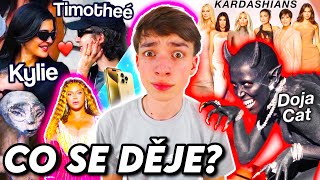 CO SE DĚJE: Kylie a Timothée, Kardashians, Ariana, Doja, iPhone 15, Mimozemšťani, Beyoncé, Kanye,