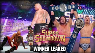 Wwe Supershowdown 2020 Winner Revealed Accidentally Supershowdown 2020 Results Highlights