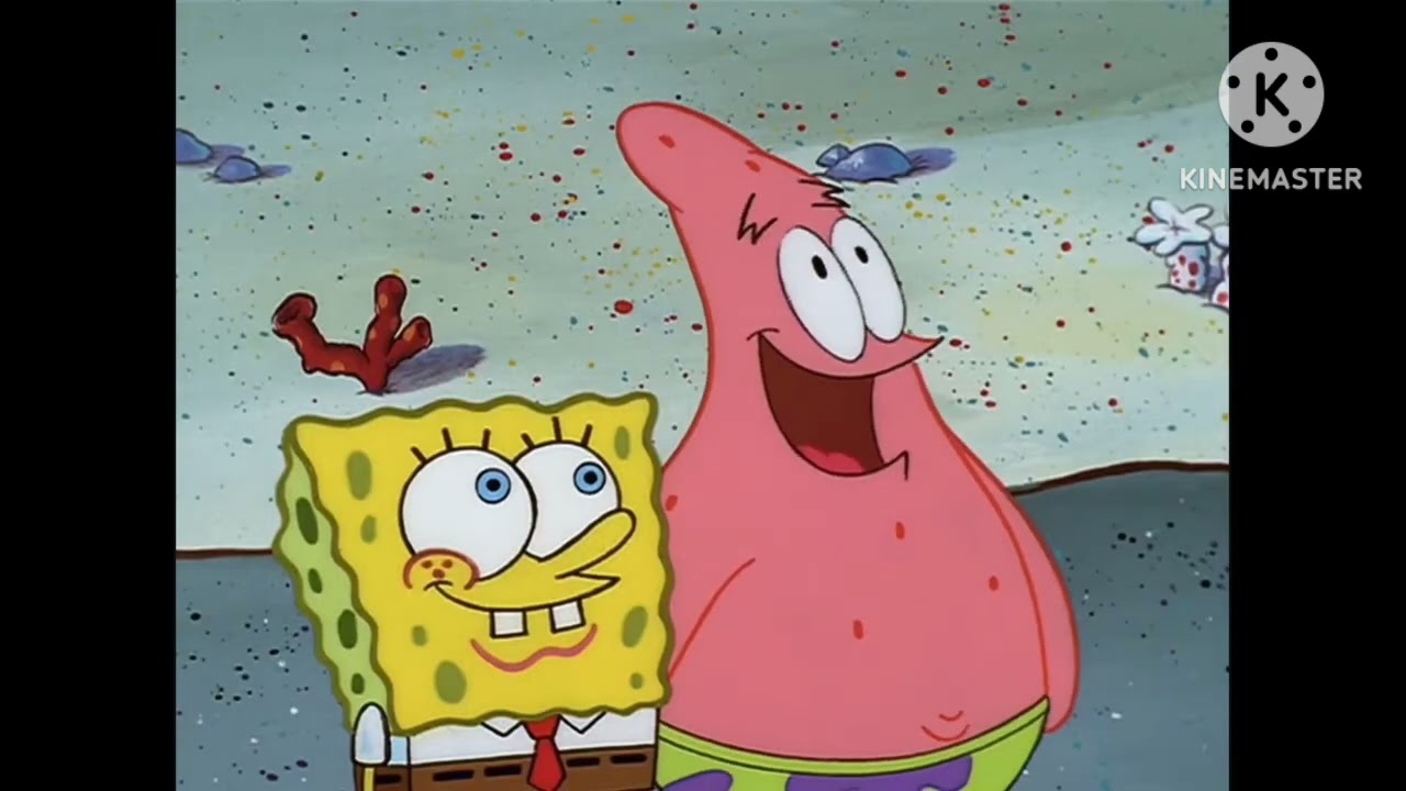 Zoom PBS Kids entry of the gladiators SpongeBob SquarePants is a giraffe but without Patrick