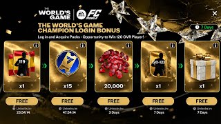 LOG IN NOW TO GET FREE 119-122 SUMMER STARS TOTT PLAYER AND UNLIMITED REWARDS IN FC MOBILE! screenshot 5