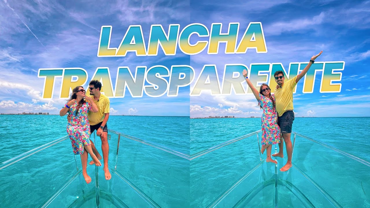 Lancha Transparente em Cancún - Passeio Rápido e Divertido